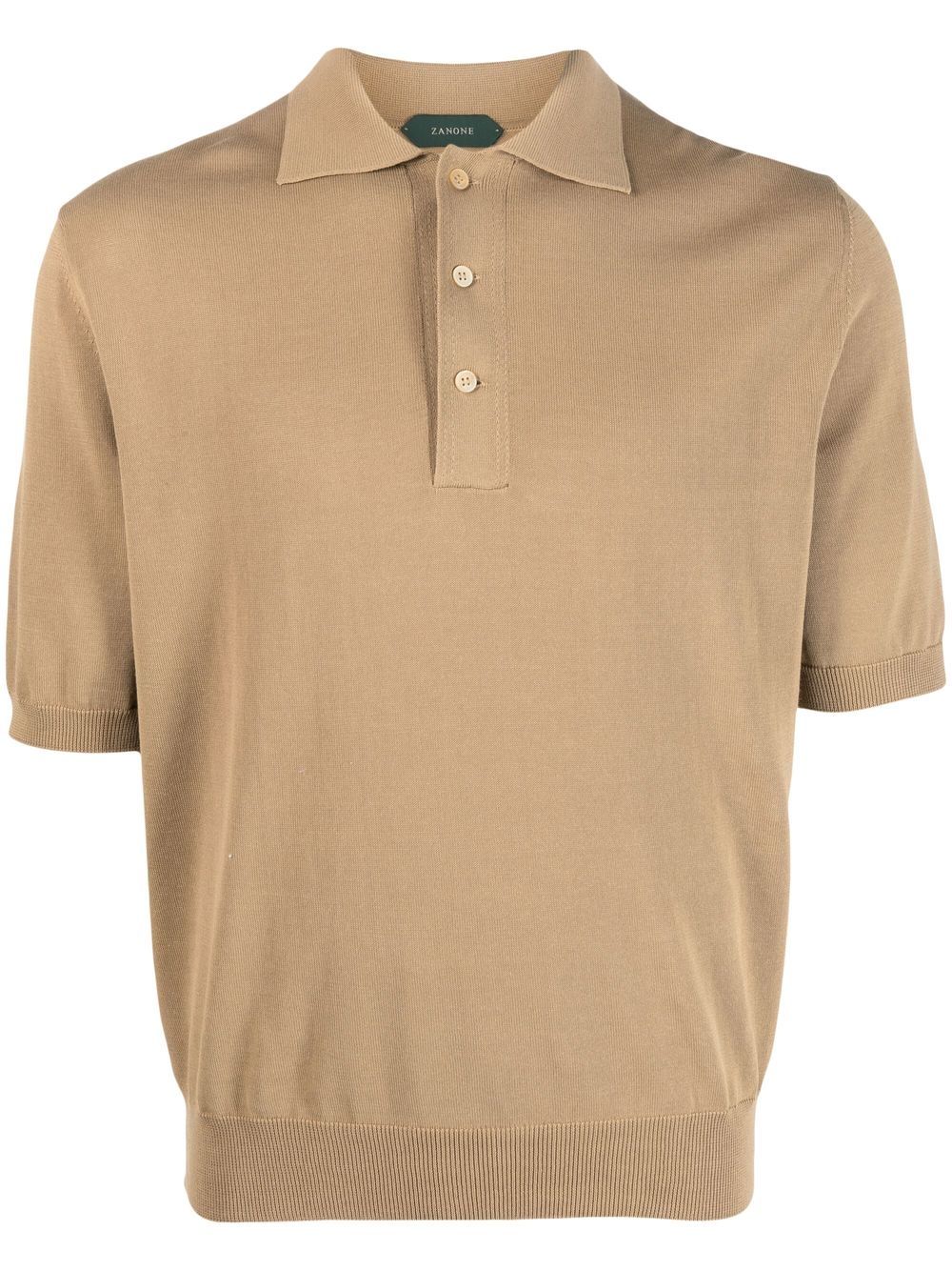 

Zanone knitted polo shirt - Neutrals