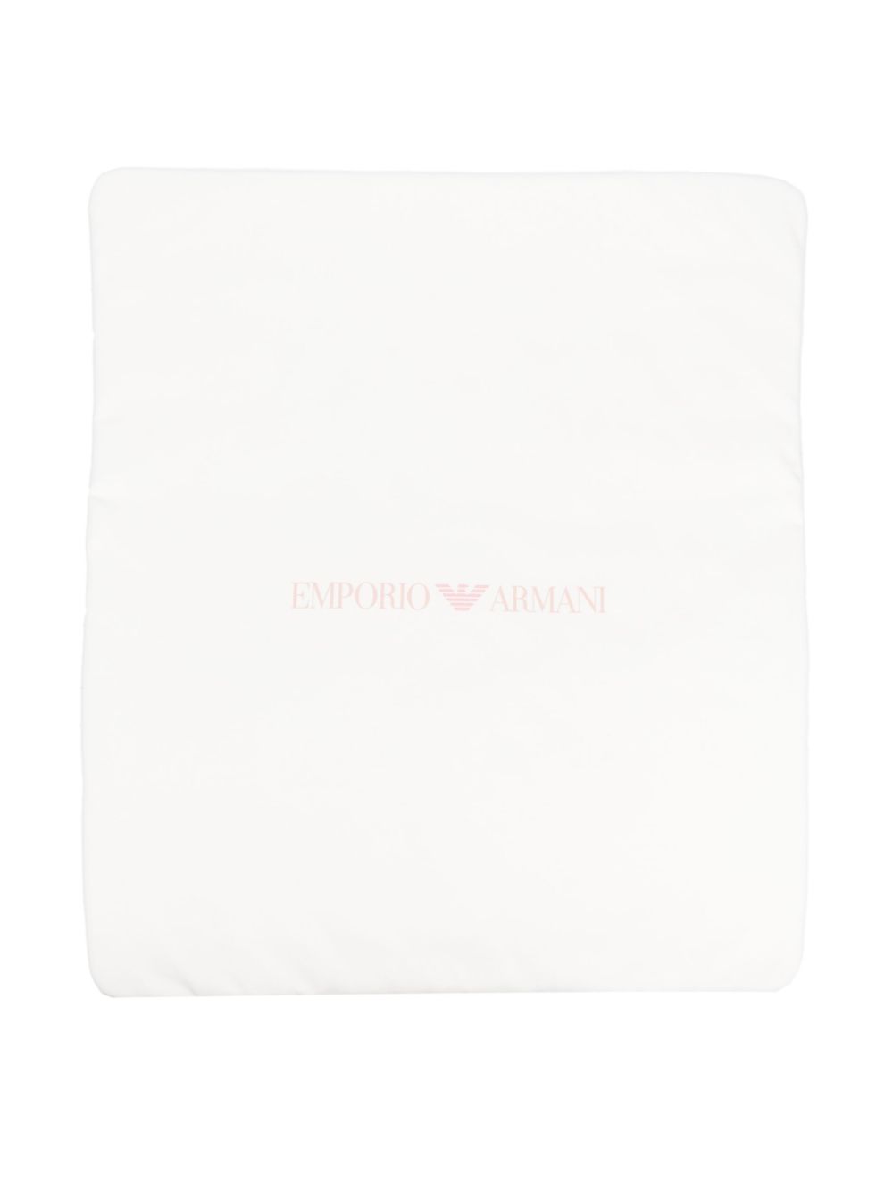 Emporio Armani Kids logo-print cotton blanket - Pink