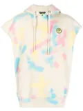 BARROW tie-dye sleeveless sweatshirt - Neutrals