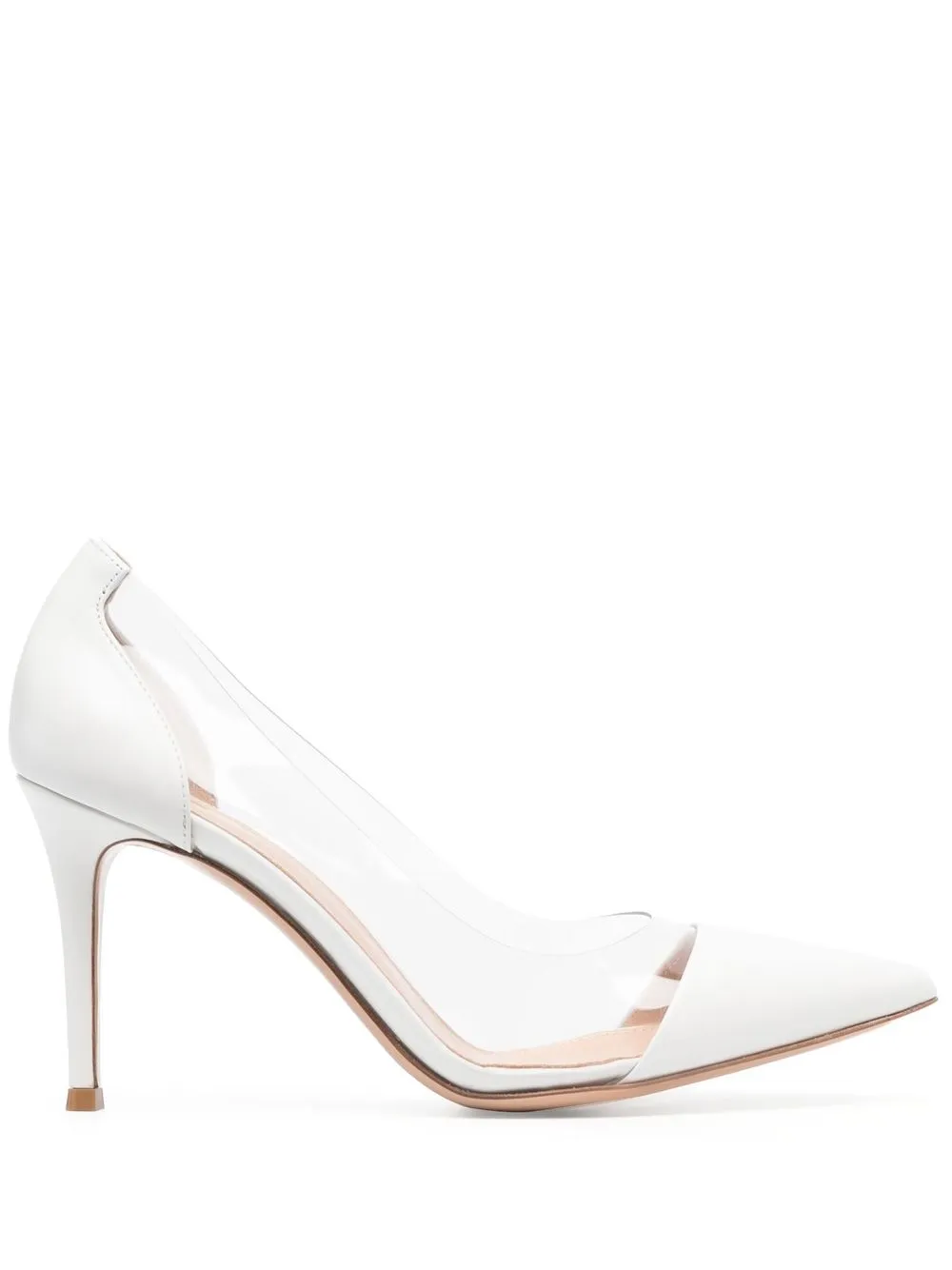 

Gianvito Rossi Plexi 85mm transparent stiletto pumps - White