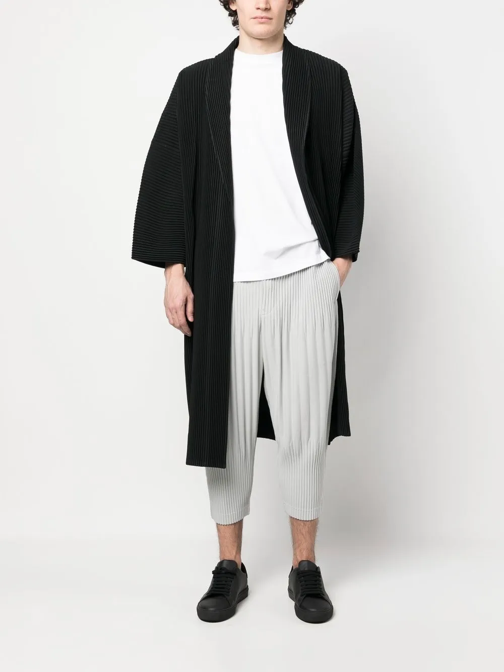 Homme Plissé Issey Miyake single-breasted Pleated Coat - Farfetch