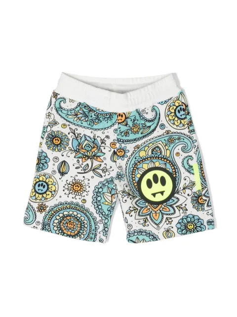 Barrow kids graphic-print cotton shorts