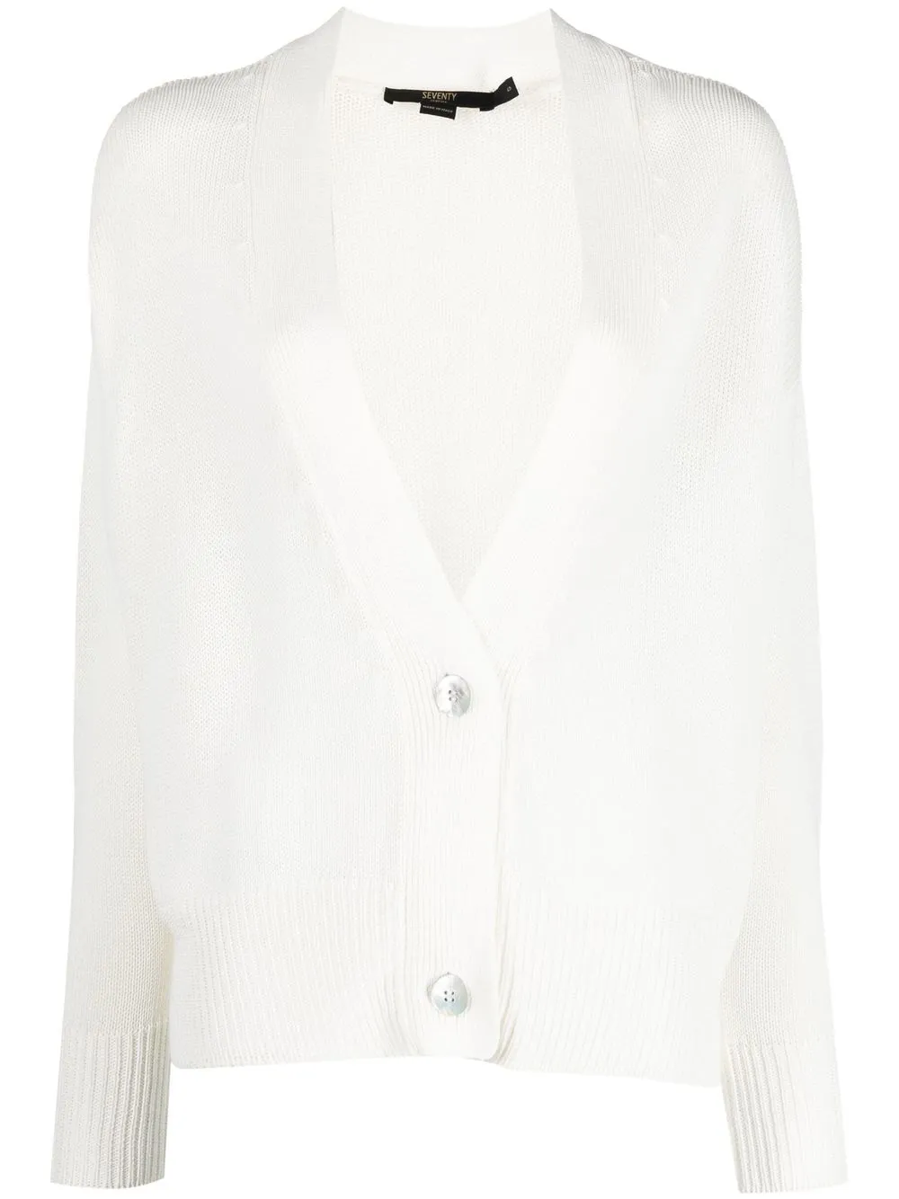 

Seventy pointelle-knit cardigan - White