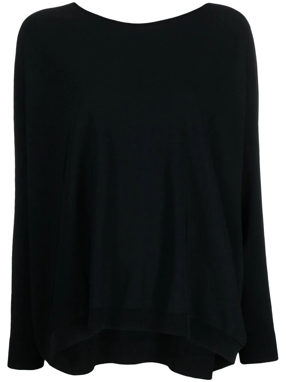 

Roberto Collina boat-neck knitted top - Black