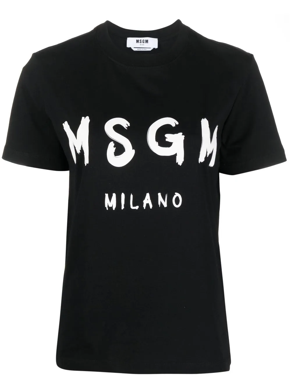 

MSGM logo-print cotton T-shirt - Black