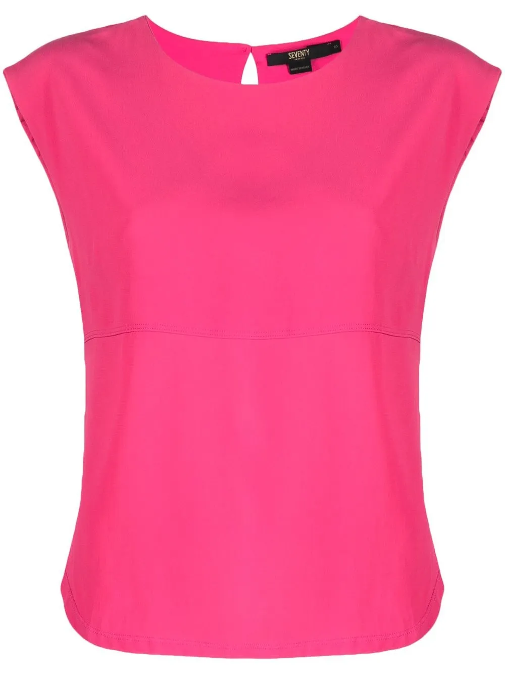 

Seventy cap-sleeve round-neck top - Pink