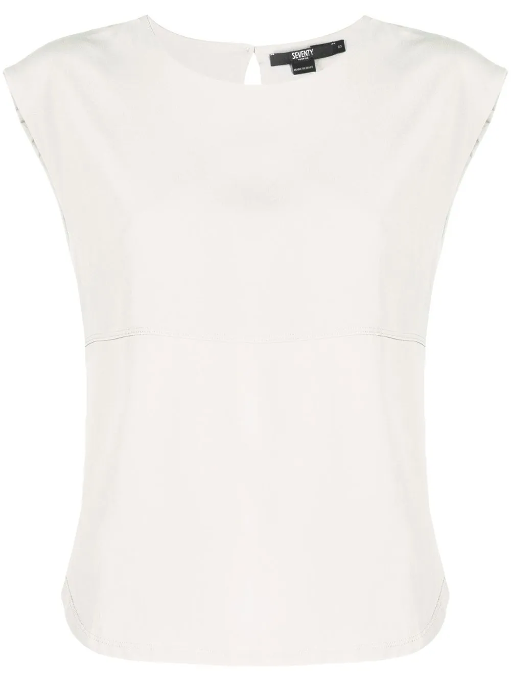 

Seventy cap-sleeve round-neck top - Neutrals