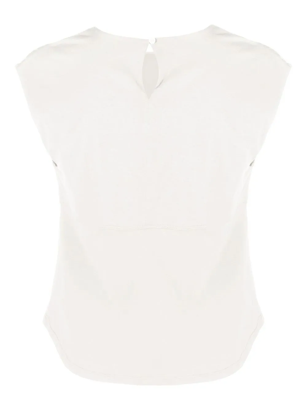 Seventy Top met kapmouwen - Beige