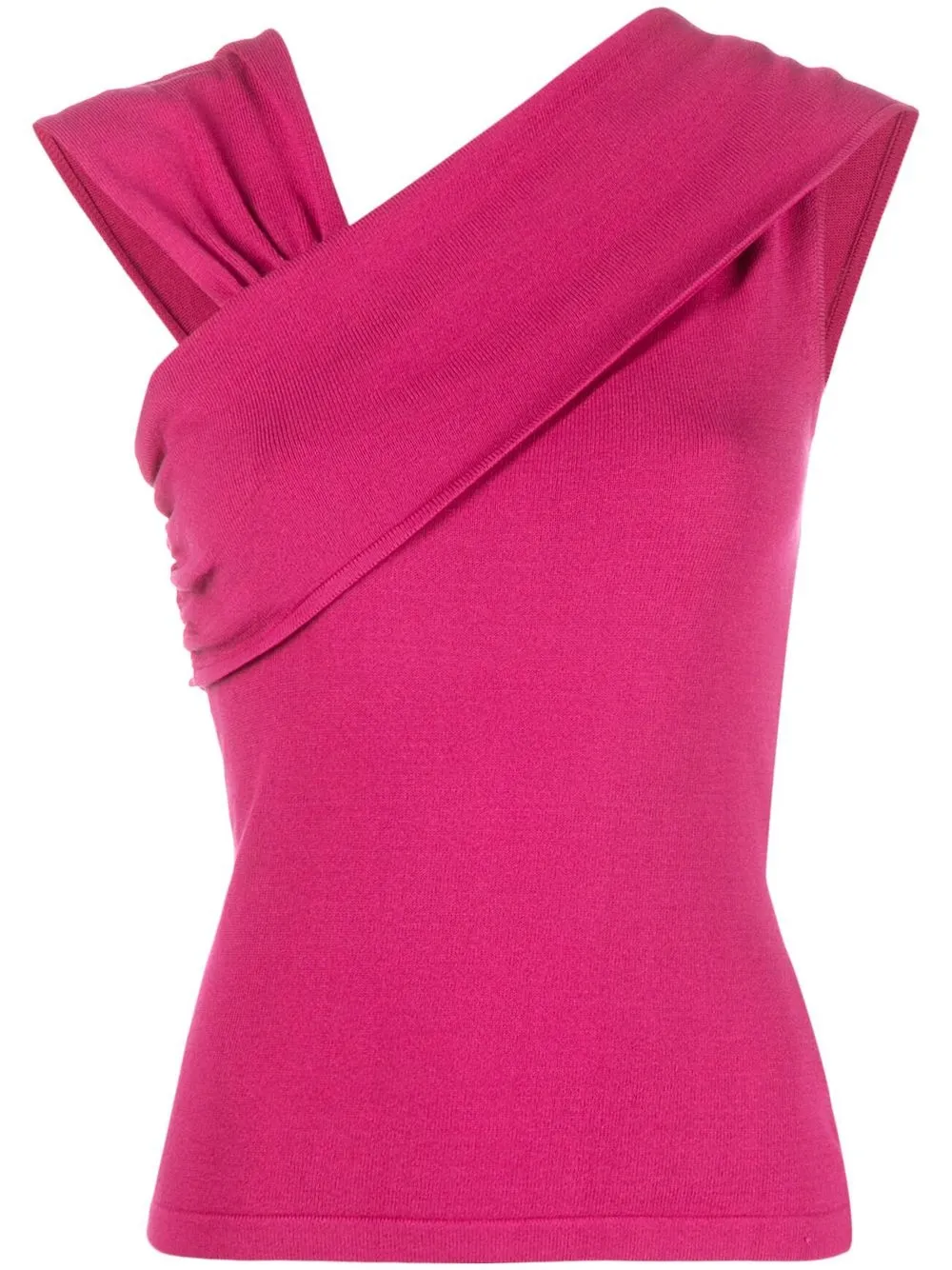 

Federica Tosi draped sleeveless knitted top - Pink