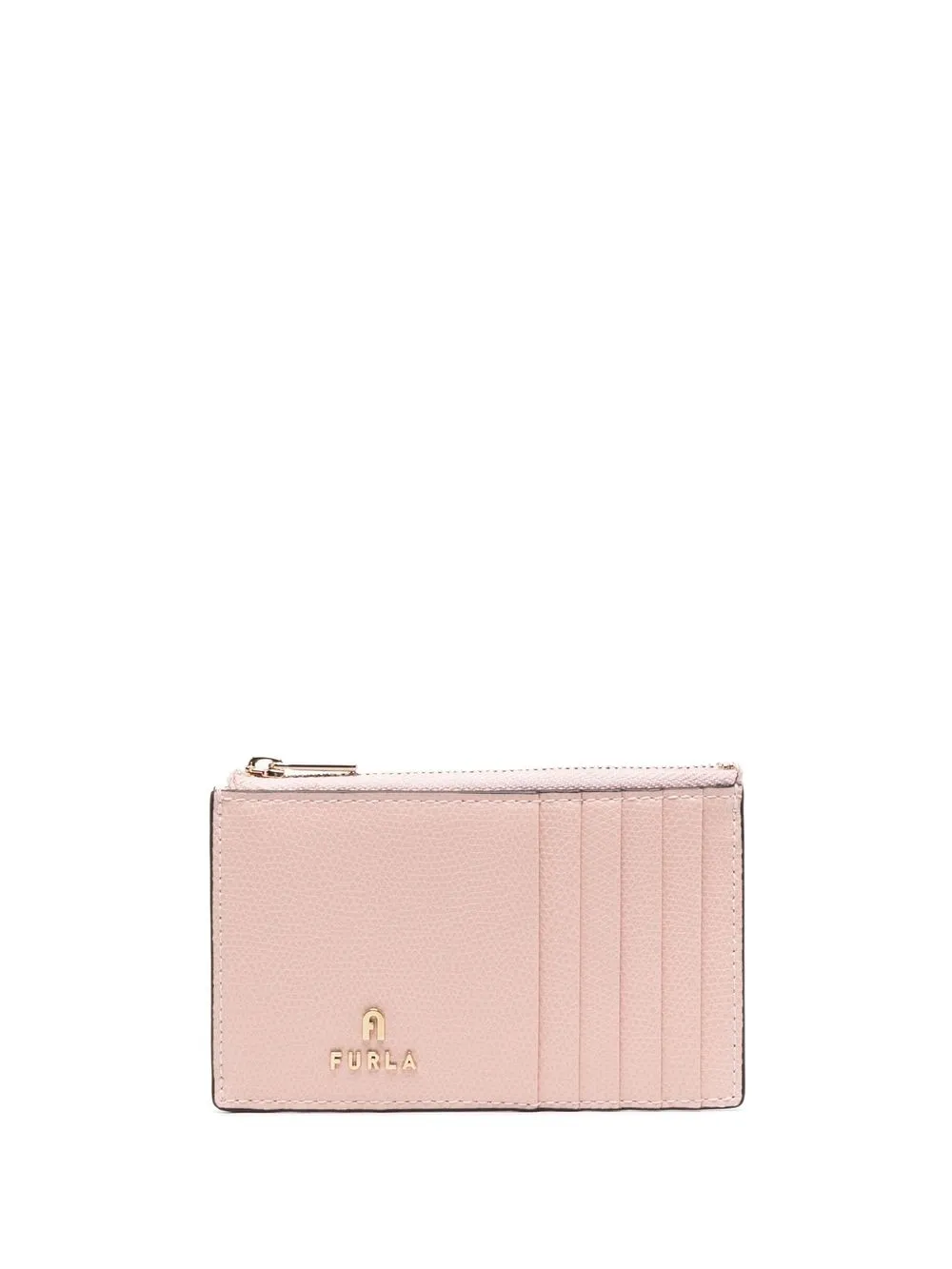 

Furla Camelia logo-plaque leather cardholder - Pink