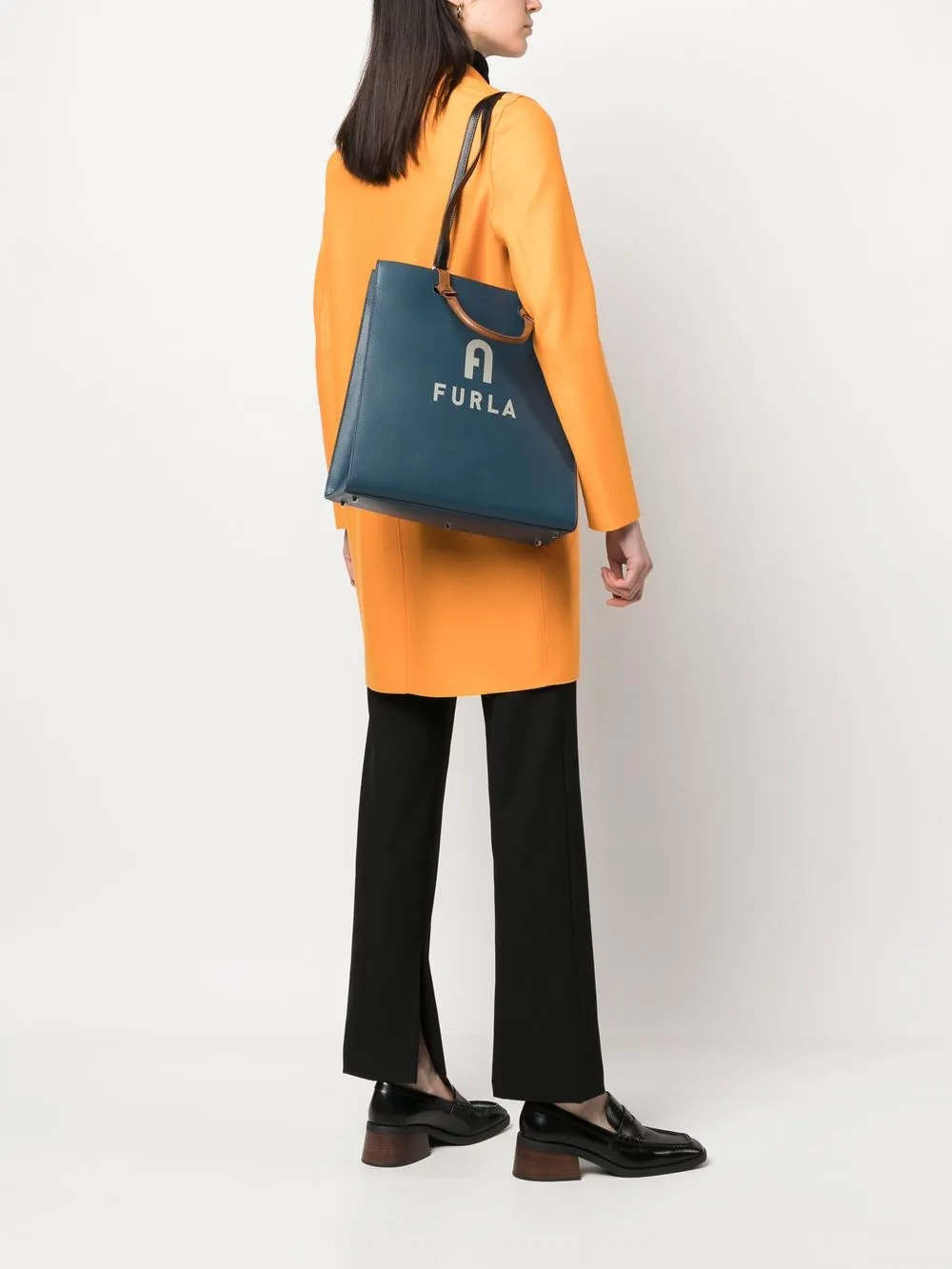 Furla Varsity shopper - Blauw