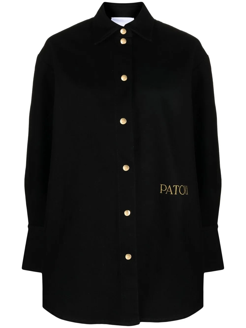

Patou logo-print overshirt - Black