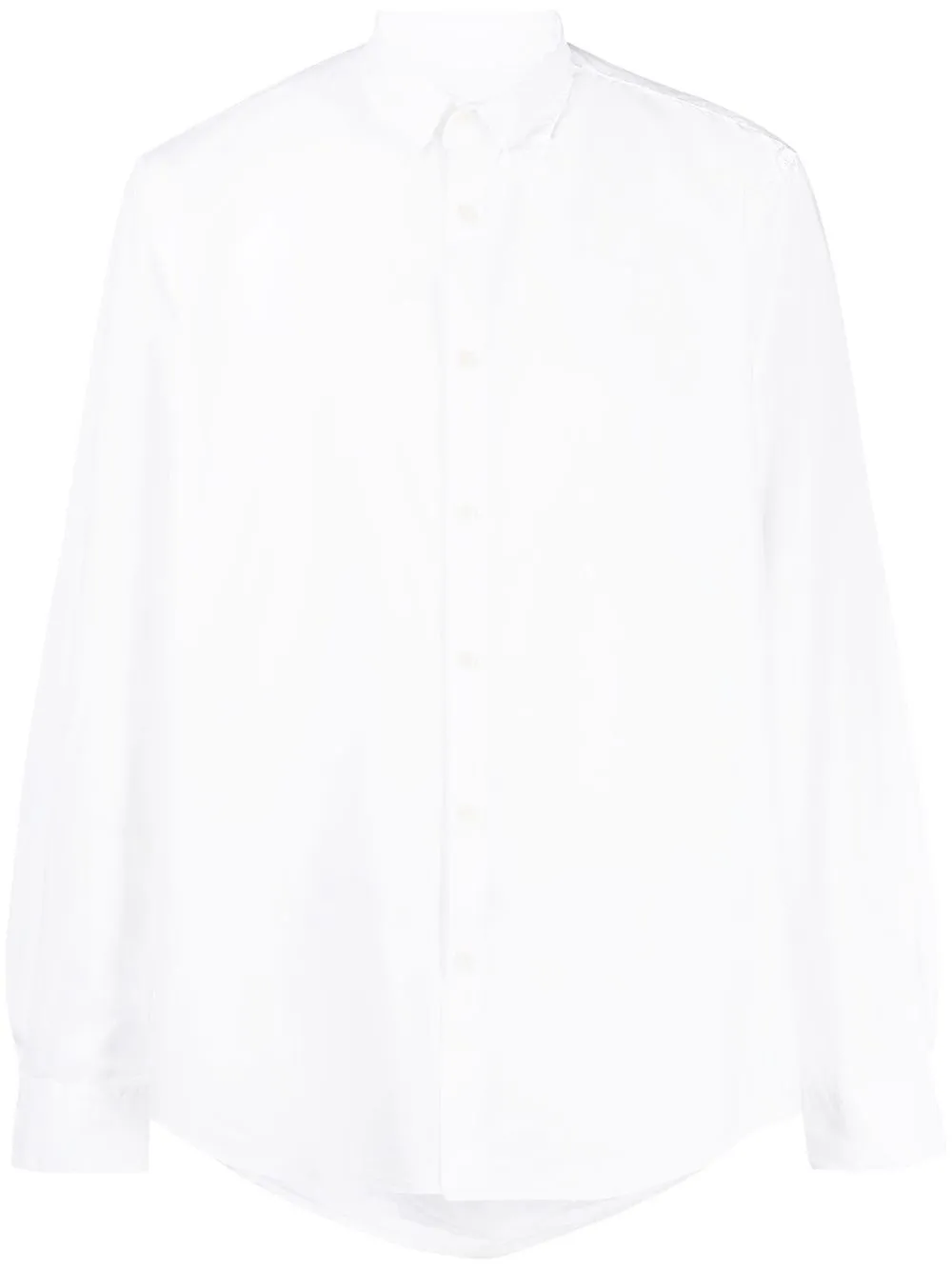 Sunspel Long-sleeve Cotton Shirt In White