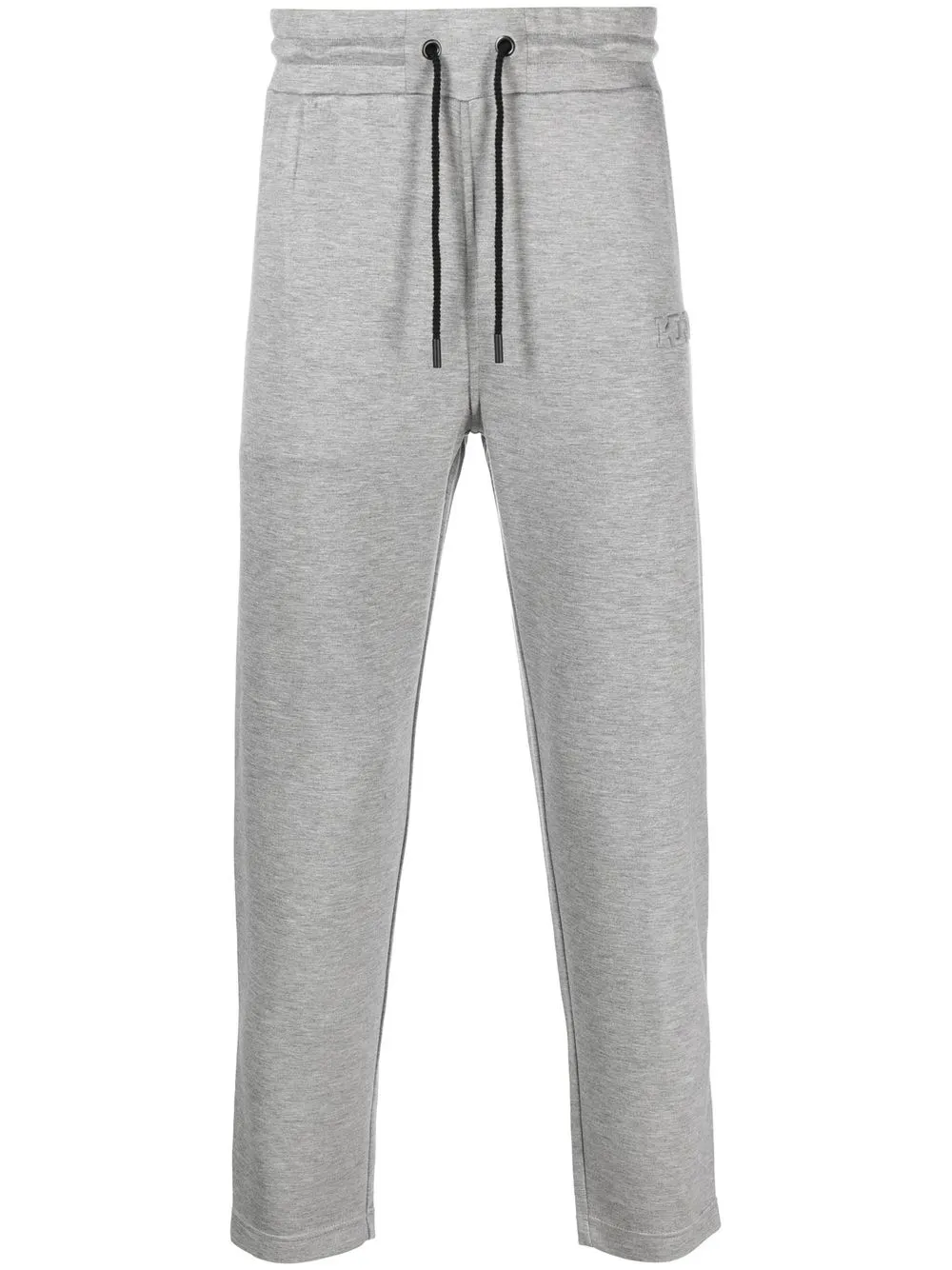 

Kiton debossed-logo track pants - Grey