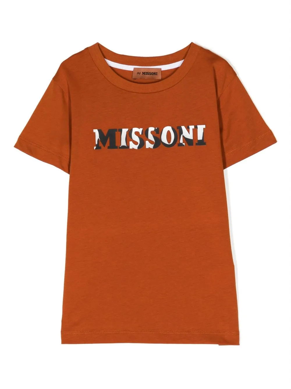 

Missoni Kids logo-print short-sleeve T-shirt - Brown