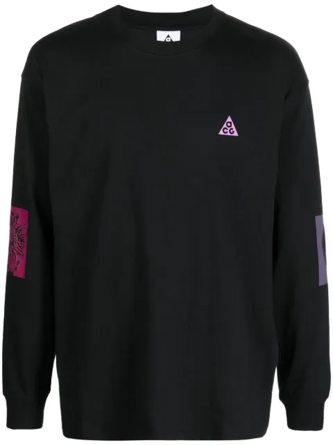 Nike logo-print crew-neck jumper