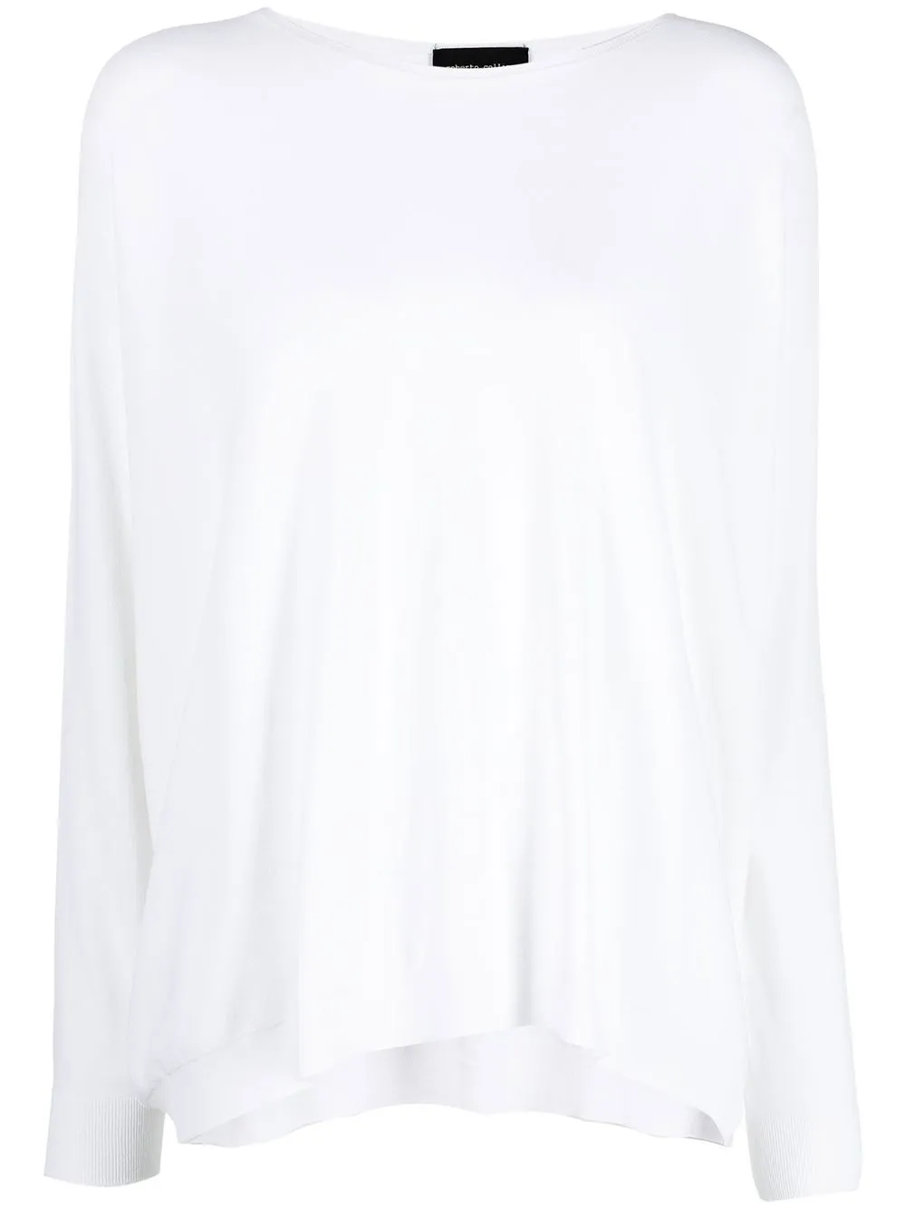 

Roberto Collina boat-neck knitted top - White