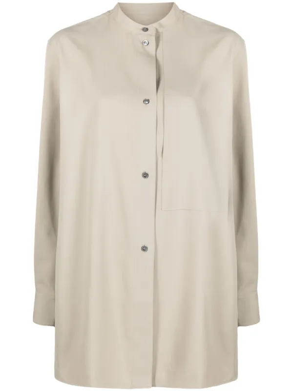 Studio Nicholson Kavali Long-sleeve Shirt in Neutrals