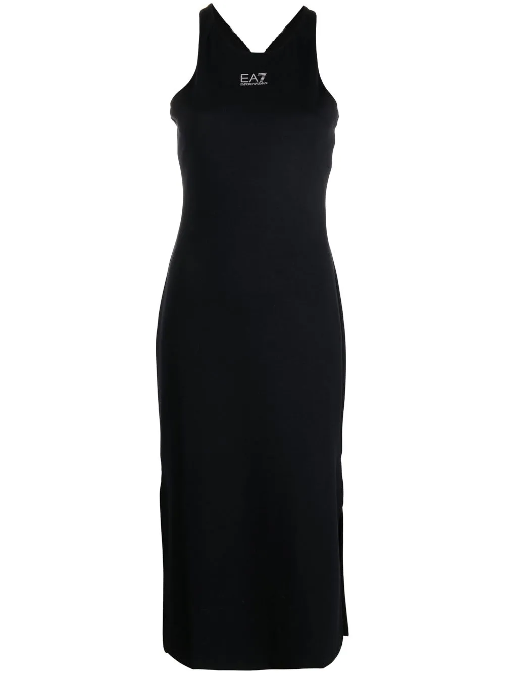 

Ea7 Emporio Armani sequin-embellished midi dress - Black