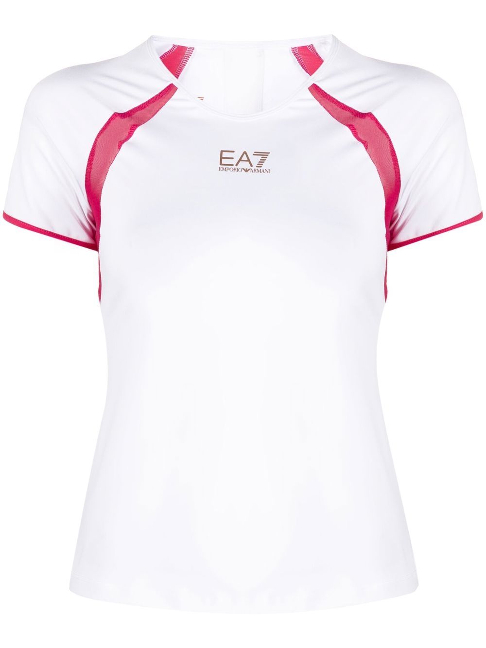 

Ea7 Emporio Armani playera con logo estampado - Blanco