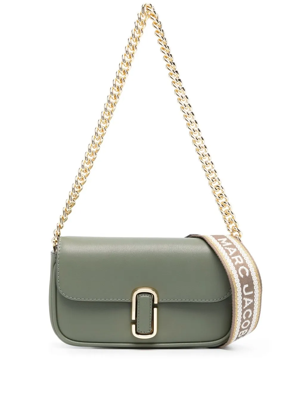 

Marc Jacobs logo-plaque leather shoulder bag - Green