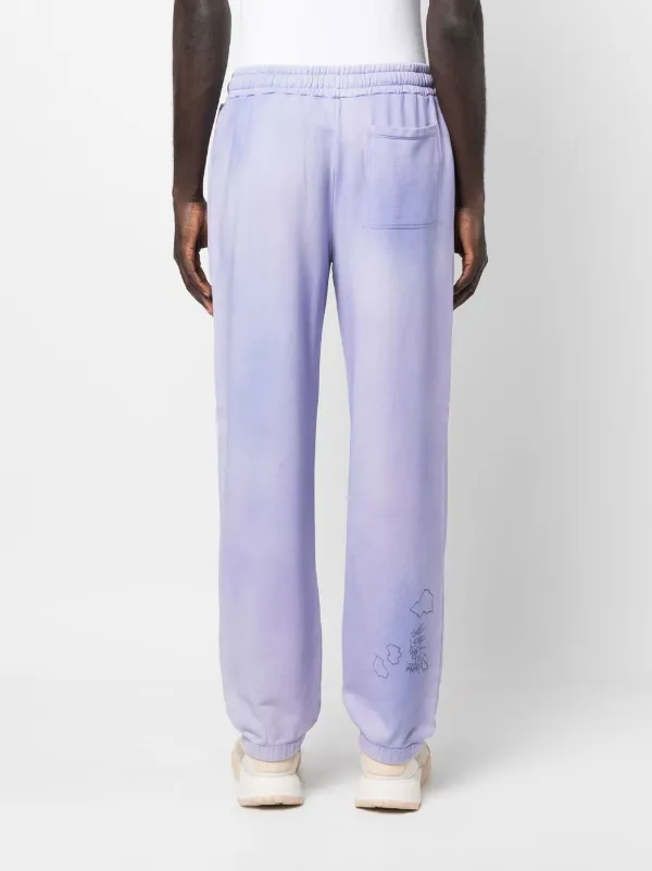 【関税込み】Objects IV Life パープル パティナ ラウンジパンツ OBJECTS IV LIFE slogan-print Track Pants | Purple | FARFETCH JO