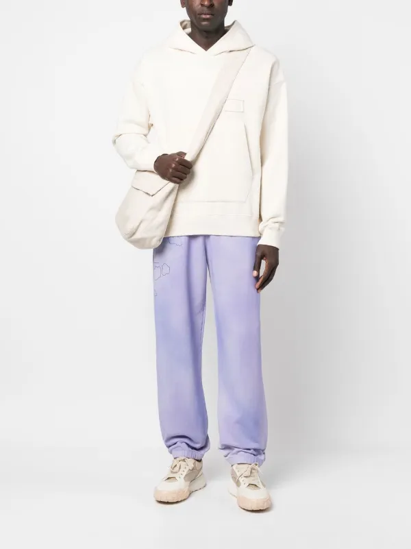 【関税込み】Objects IV Life パープル パティナ ラウンジパンツ OBJECTS IV LIFE slogan-print Track Pants | Purple | FARFETCH JO
