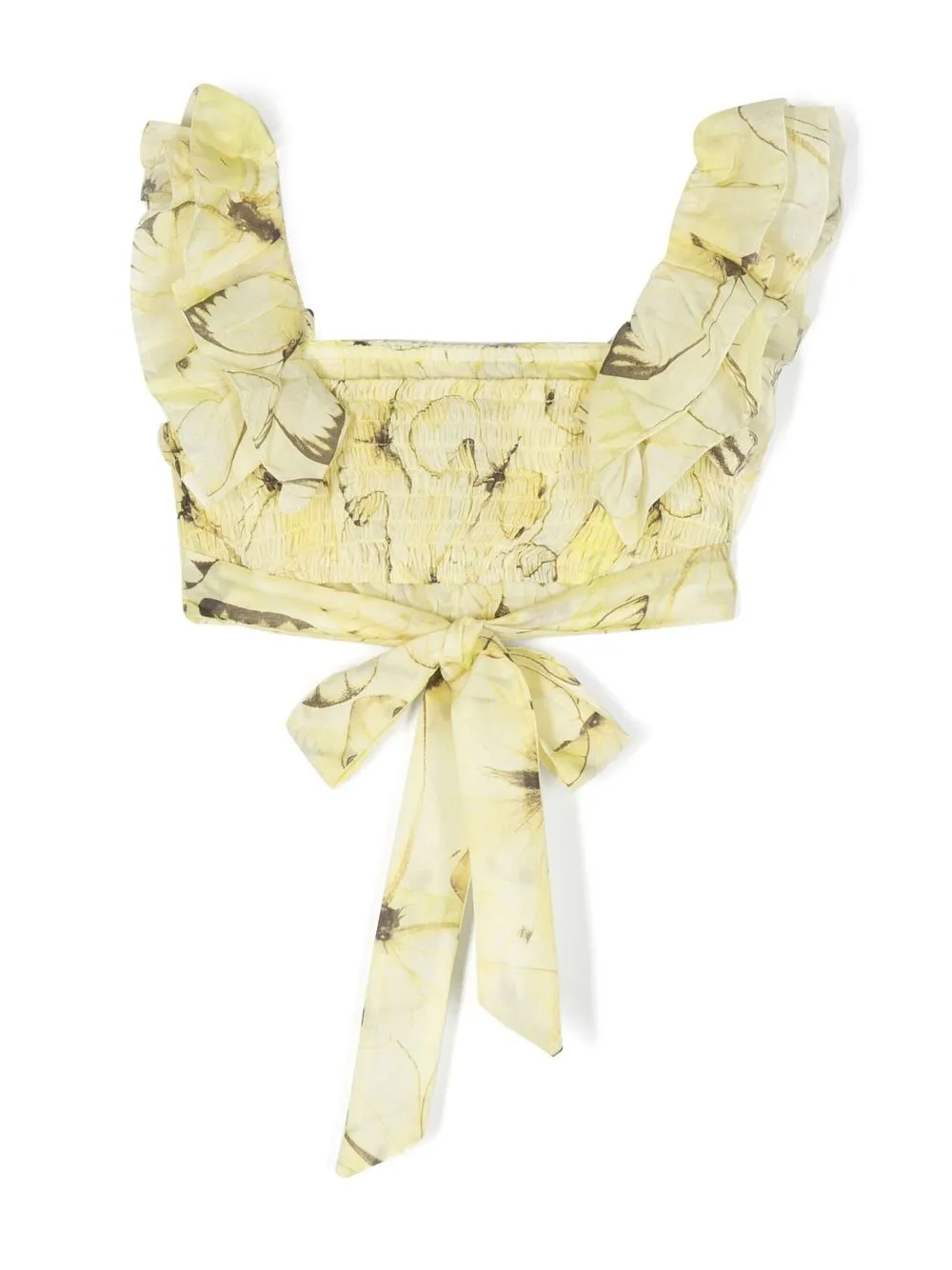 Miss Blumarine Cropped blouse - Geel