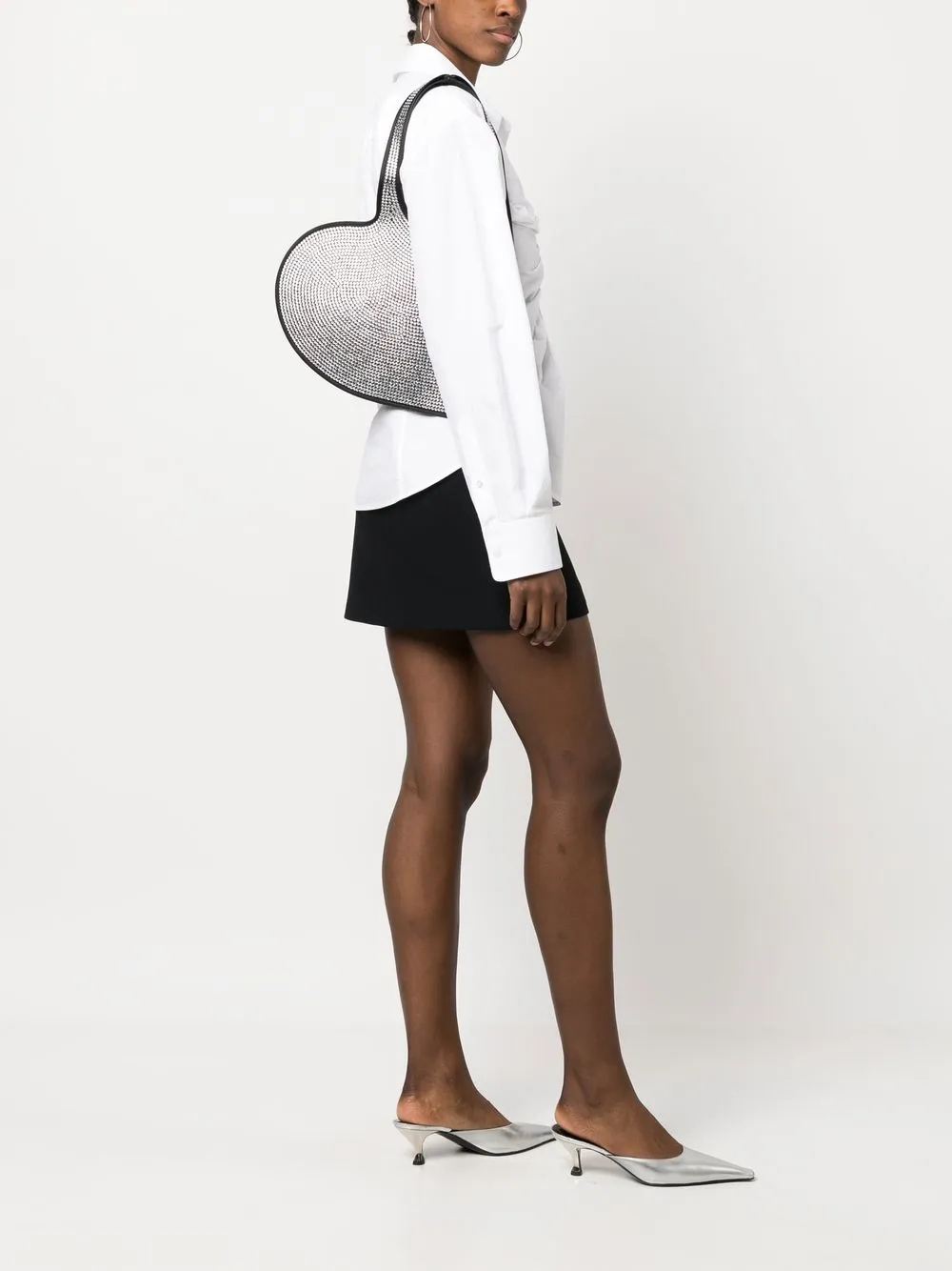 COPERNI RHINESTONE-EMBELLISHED SHOULDER BAG 