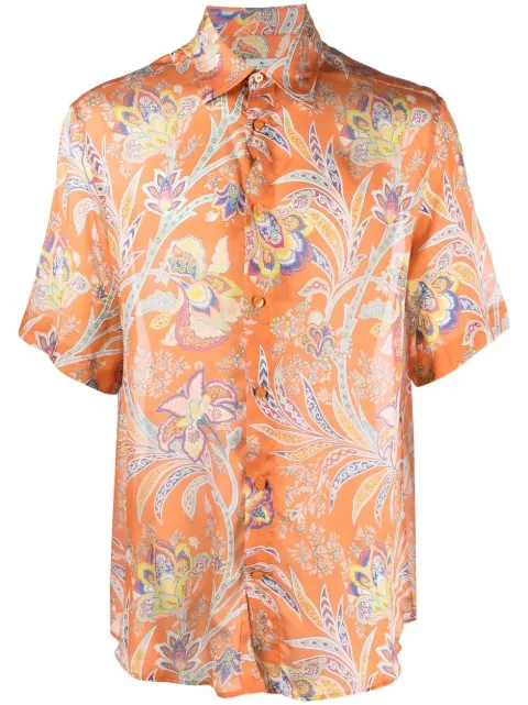 ETRO paisley-print silk shirt