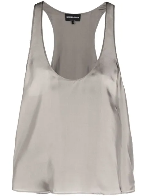 Giorgio Armani sleeveless silk blouse