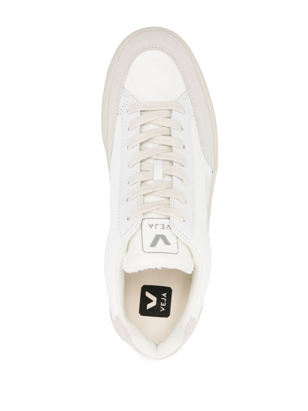 Shop Veja V-12 B-mesh Sneakers In White