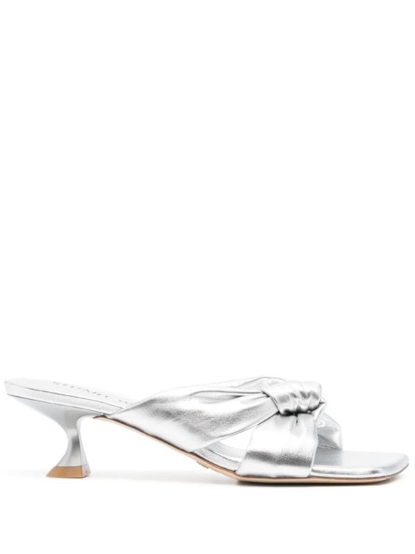 Stuart weitzman sales white mules