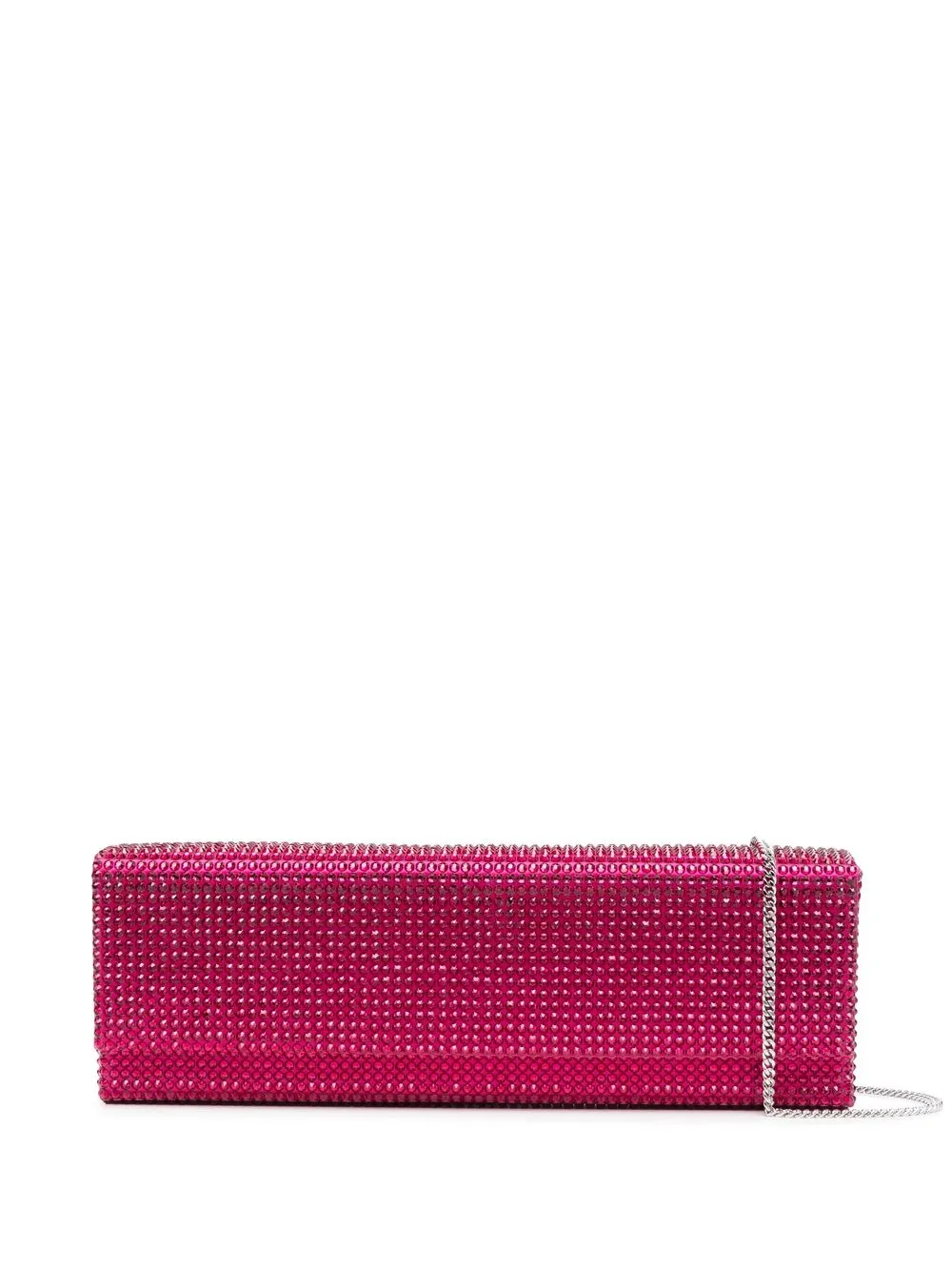 

Amina Muaddi Amini Paloma crystal-embellished clutch - Pink