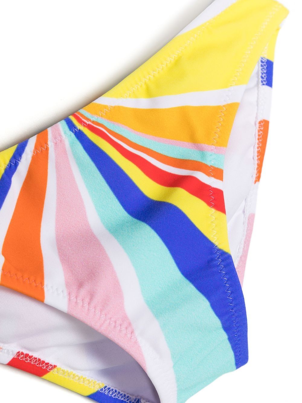 Shop Nessi Byrd Striped Halterneck Bikini Set In Multicolour