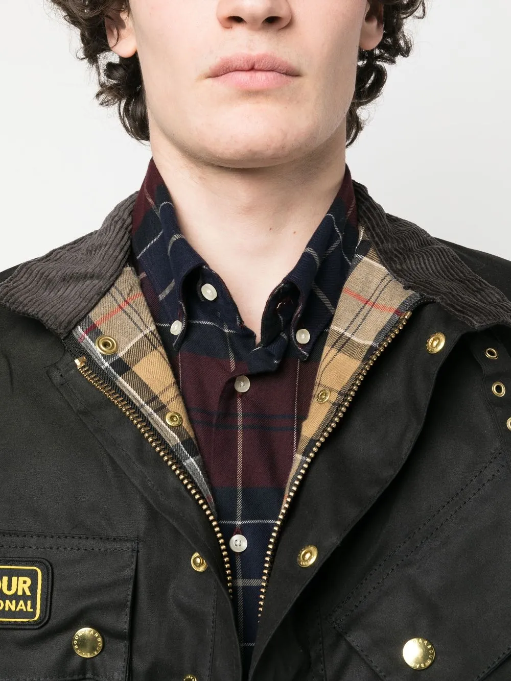 Shop Barbour International International Original Single-breasted Coat In Schwarz