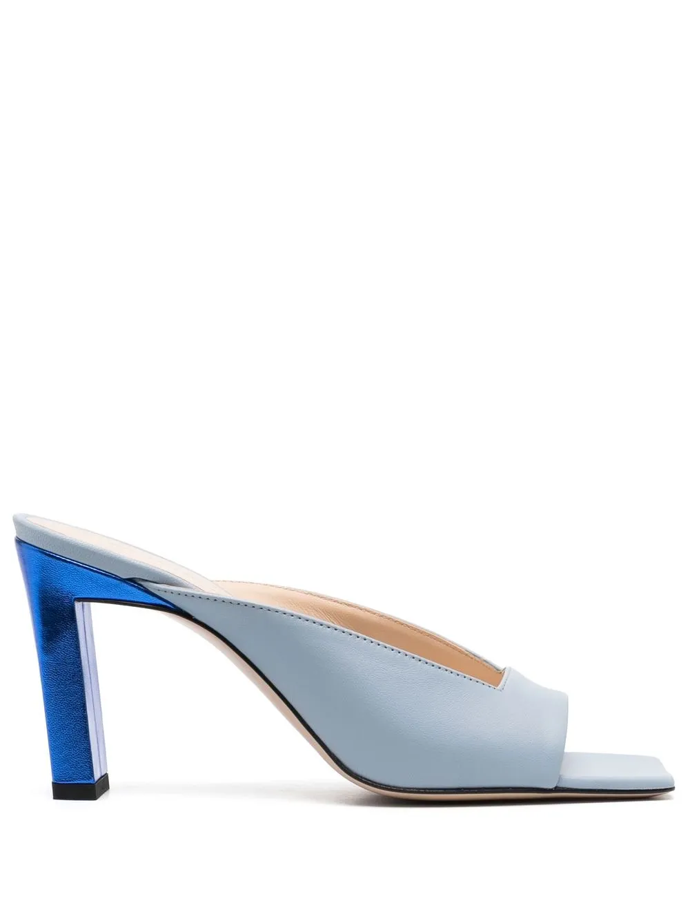 

Wandler peep-toe metallic mules - Blue