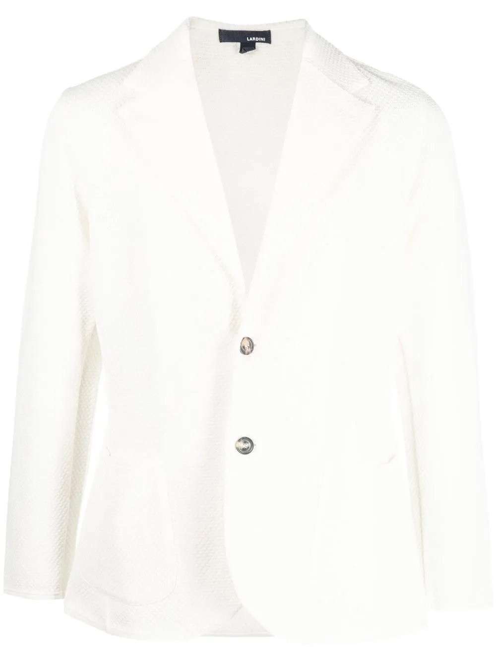 

Lardini notched-collar single-breasted blazer - White