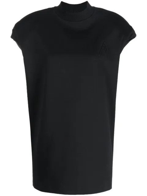 The Attico Laurie logo-embroidered top