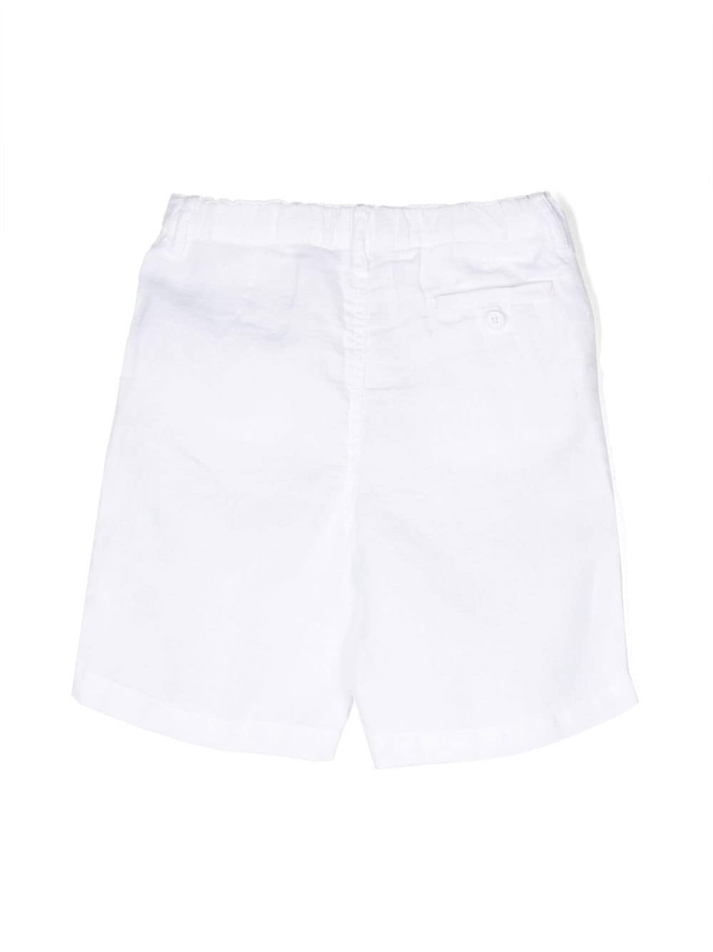 Shop Il Gufo Three-pocket Tailored Shorts In White