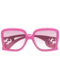 Gucci Eyewear Chaise-Lounge oversized sunglasses - Pink