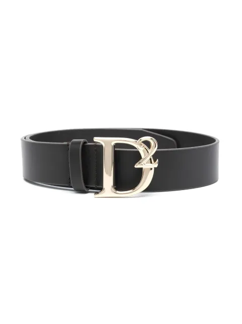 Dsquared2 Kids logo-buckle leather belt 