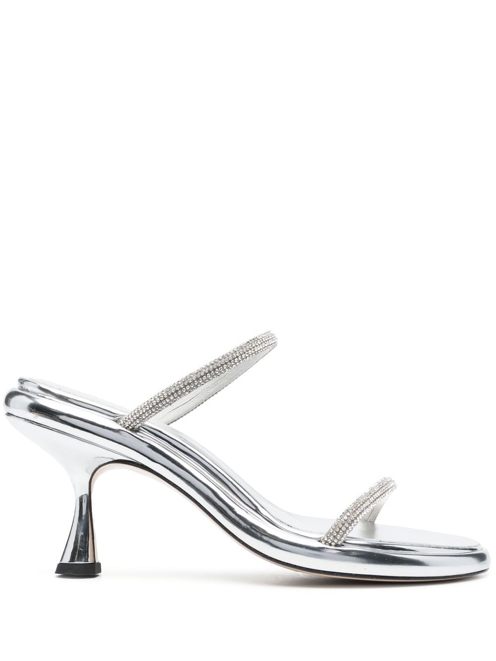 Wandler 90mm crystal-embellished pumps - Silver