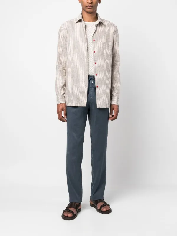 Kiton ストライプ シャツ | ブラウン | FARFETCH JP Kiton ストライプ シャツ | ブラウン | FARFETCH JP