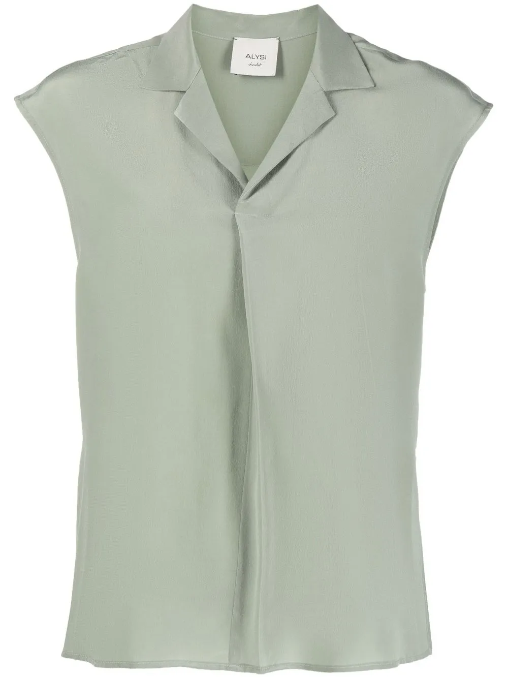 

Alysi sleeveless silk blouse - Green