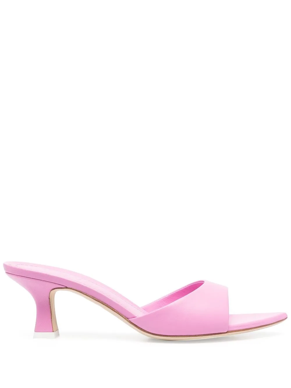 

3juin 65mm leather open-toe mules - Rosado