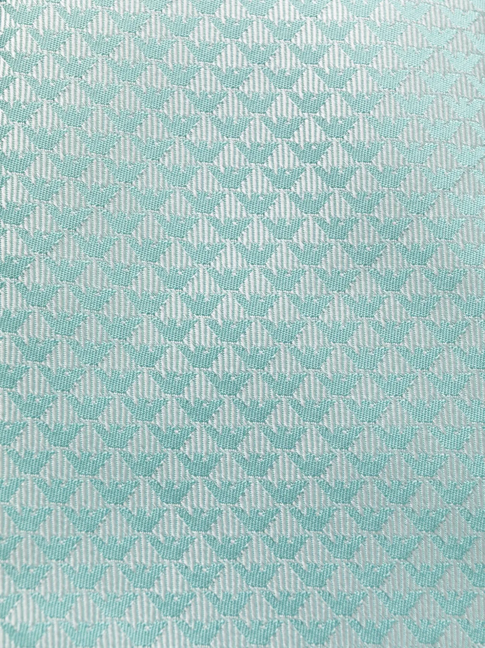 Emporio Armani Stropdas met monogramprint - Groen
