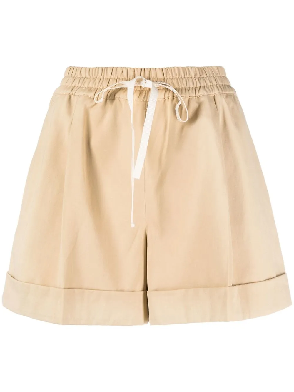 

TWINSET drawstring-fastening waist shorts - Neutrals