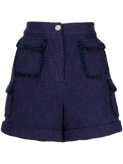 Edward Achour Paris Tweed-Shorts mit Taschen