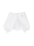 Miss Blumarine lace detail shorts - White